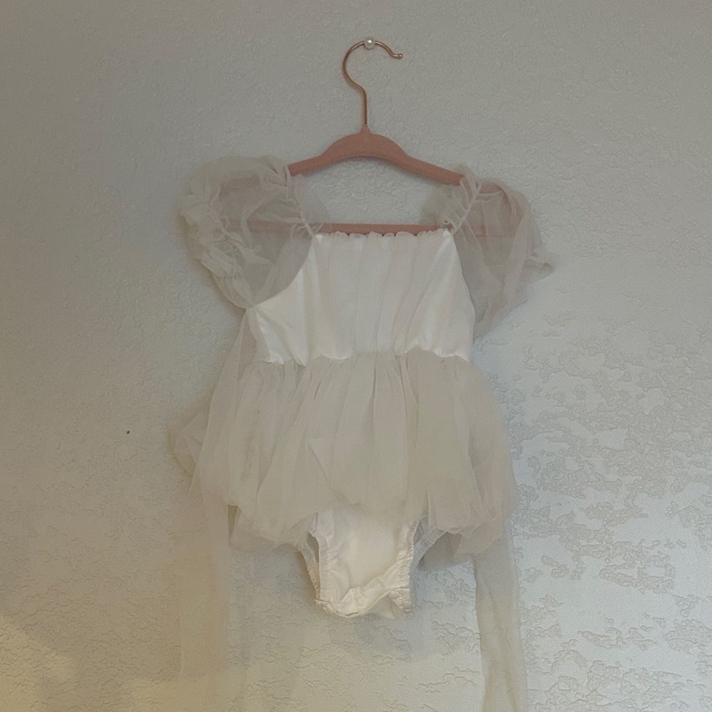White Tulle Baby Dress